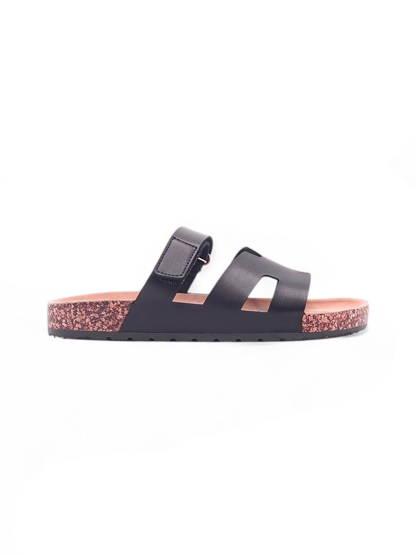 13989-Sandalias Planas de Mujer con Doble Hebilla