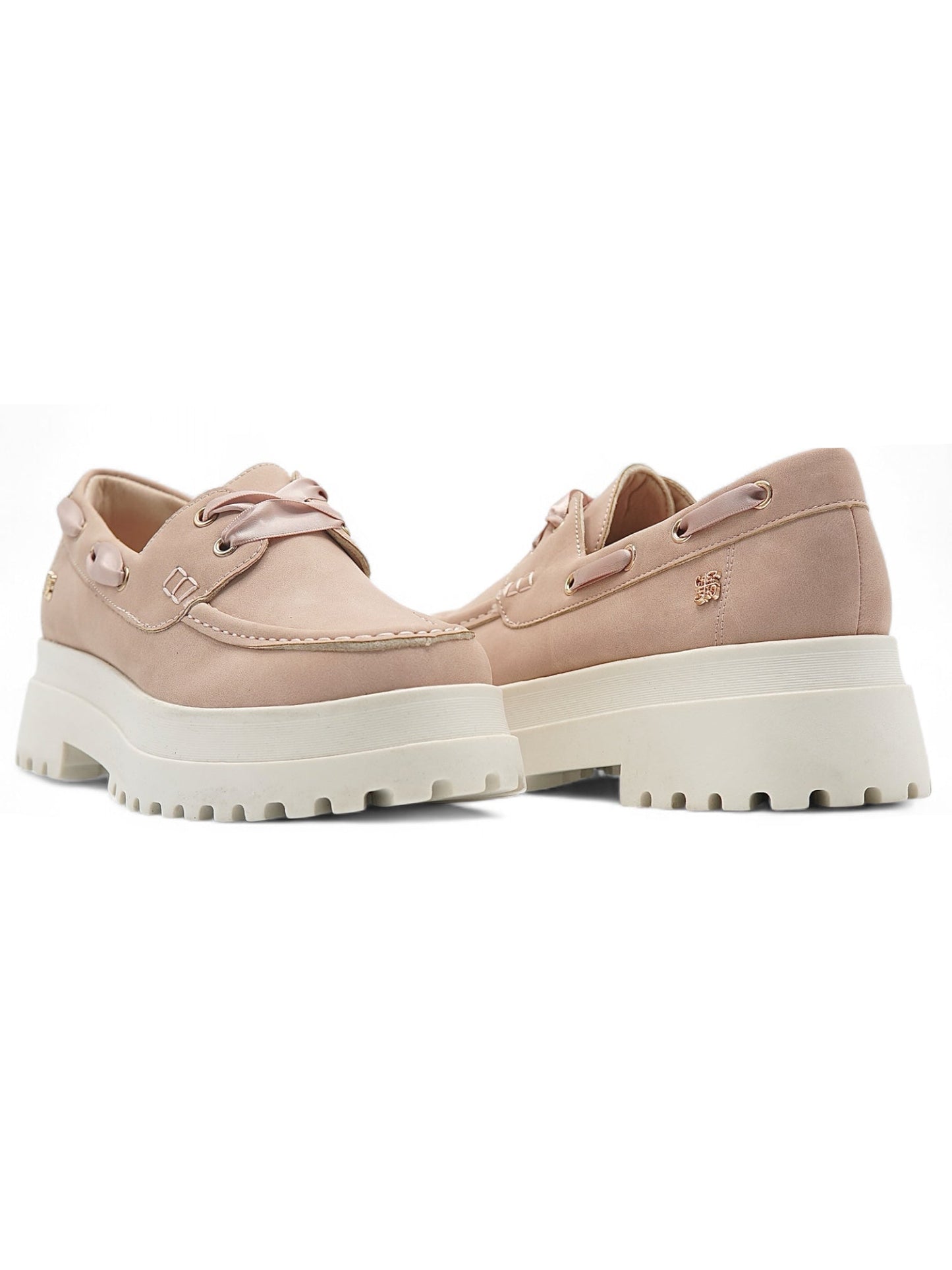 14066-Zapatos Náuticos con Plataforma Chunky