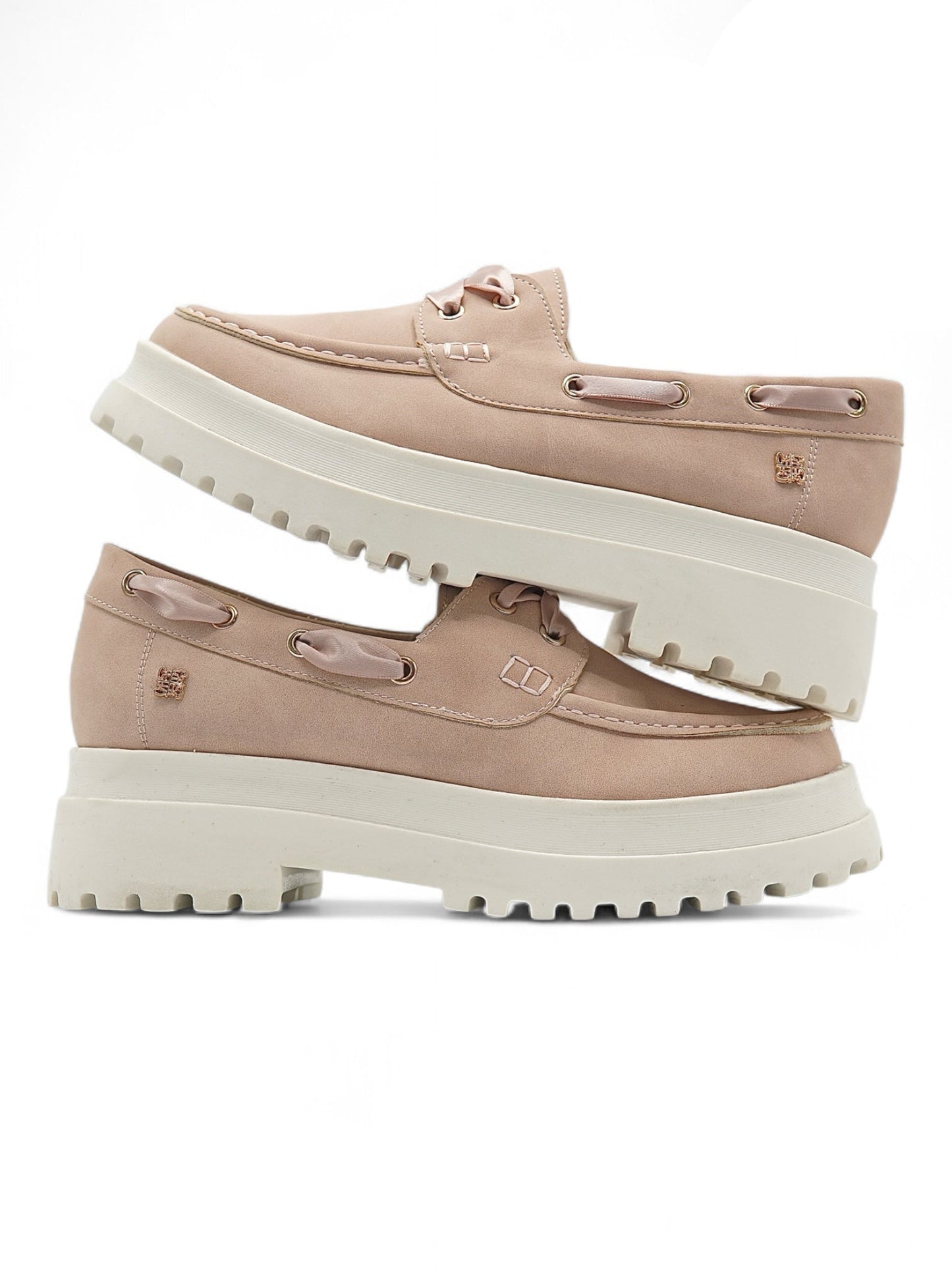 14066-Zapatos Náuticos con Plataforma Chunky