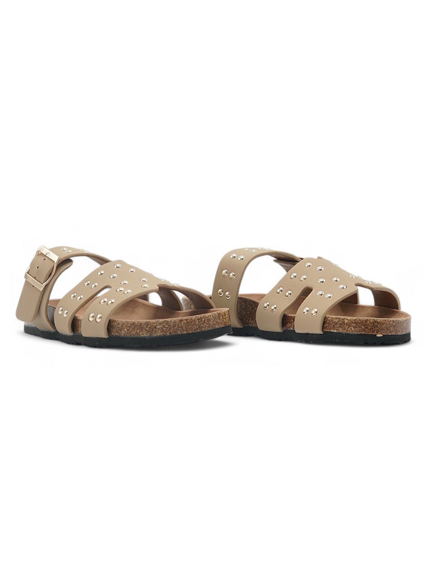 14112-Sandalias de Triple Hebilla para Mujer