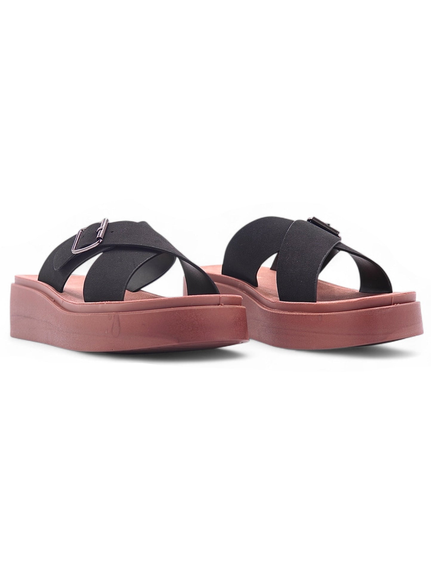 14088 - Sandalias con Plataforma y Hebilla