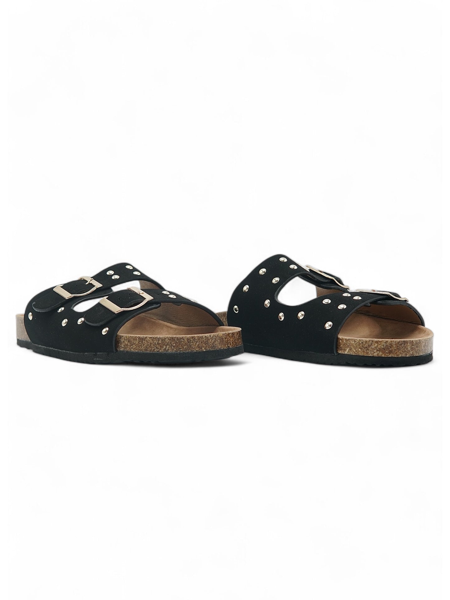 14107-Sandalias de Doble Hebilla para Mujer