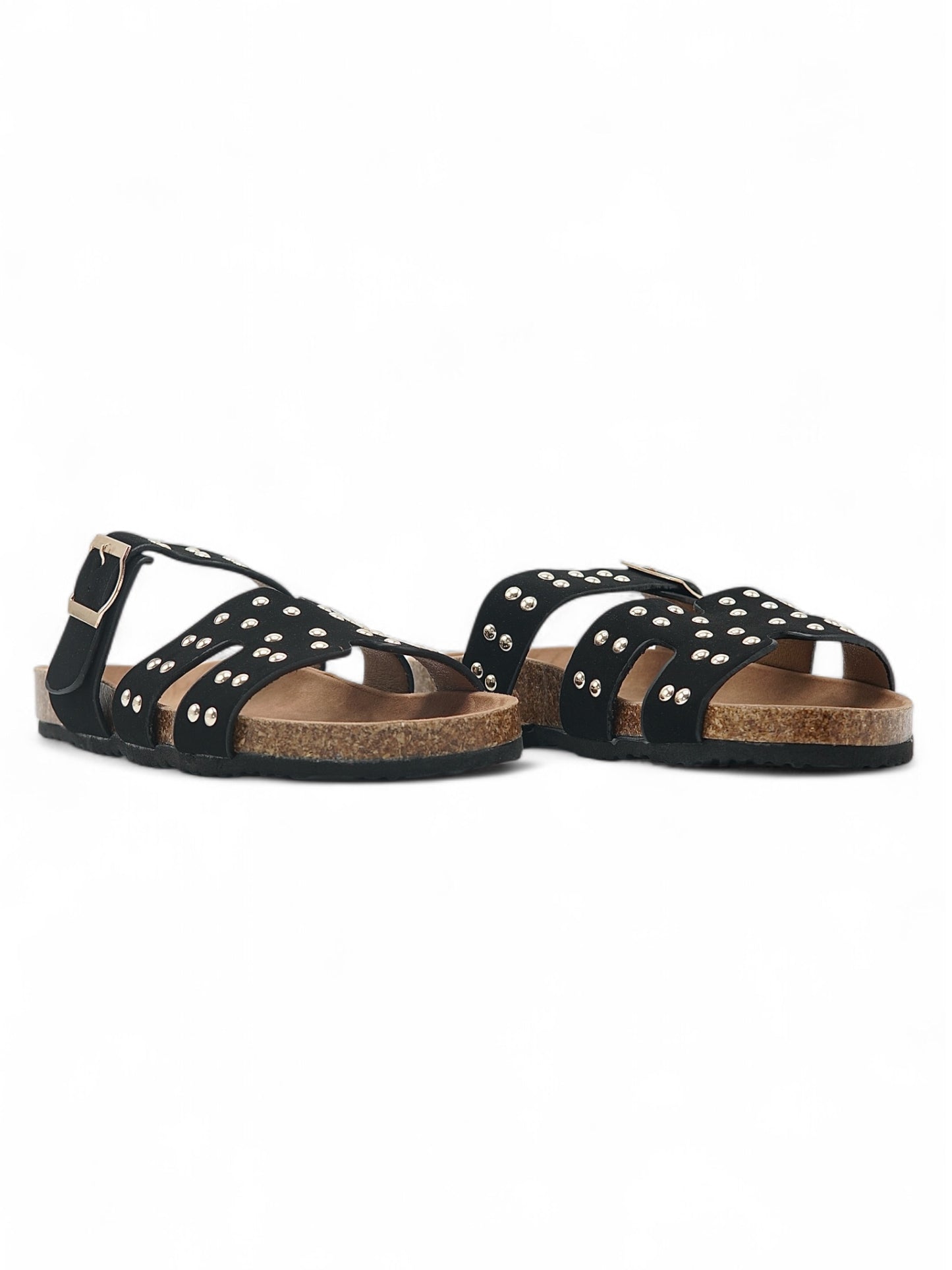 14111-Sandalias de Triple Hebilla para Mujer