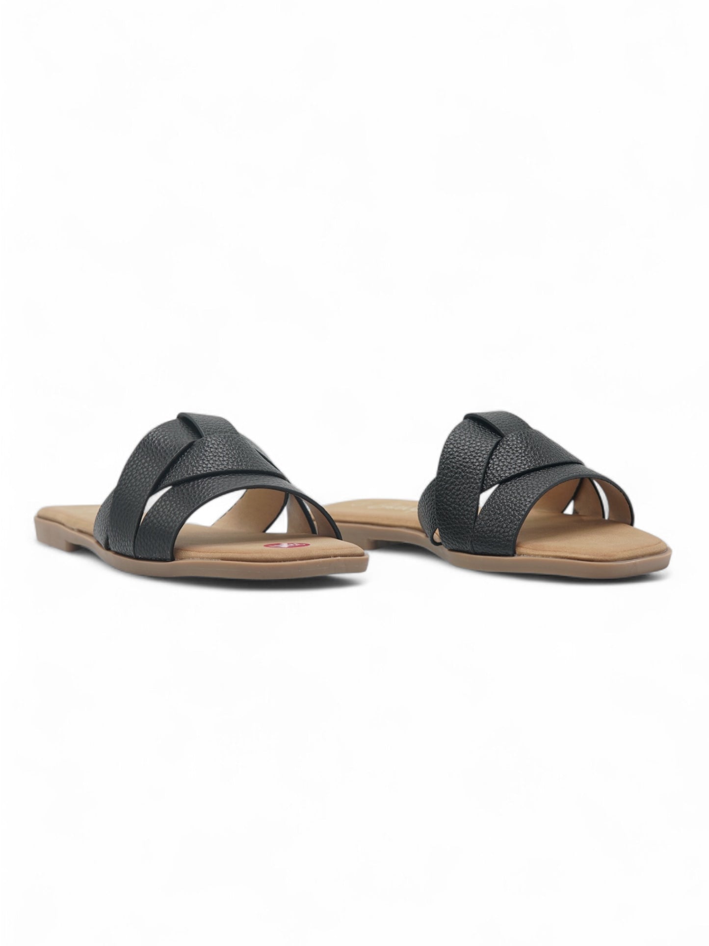 14018-Sandalias Planas de Mujer con Diseño Entrelazado
