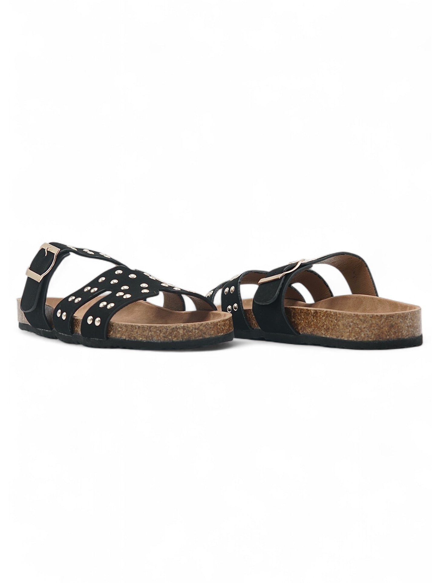 14111-Sandalias de Triple Hebilla para Mujer