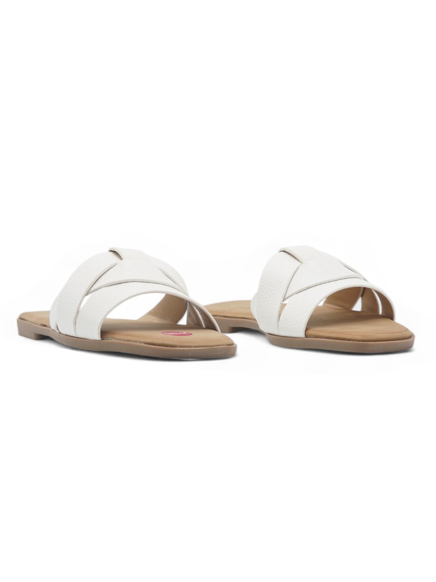 14019-Sandalias Planas de Mujer con Diseño Entrelazado