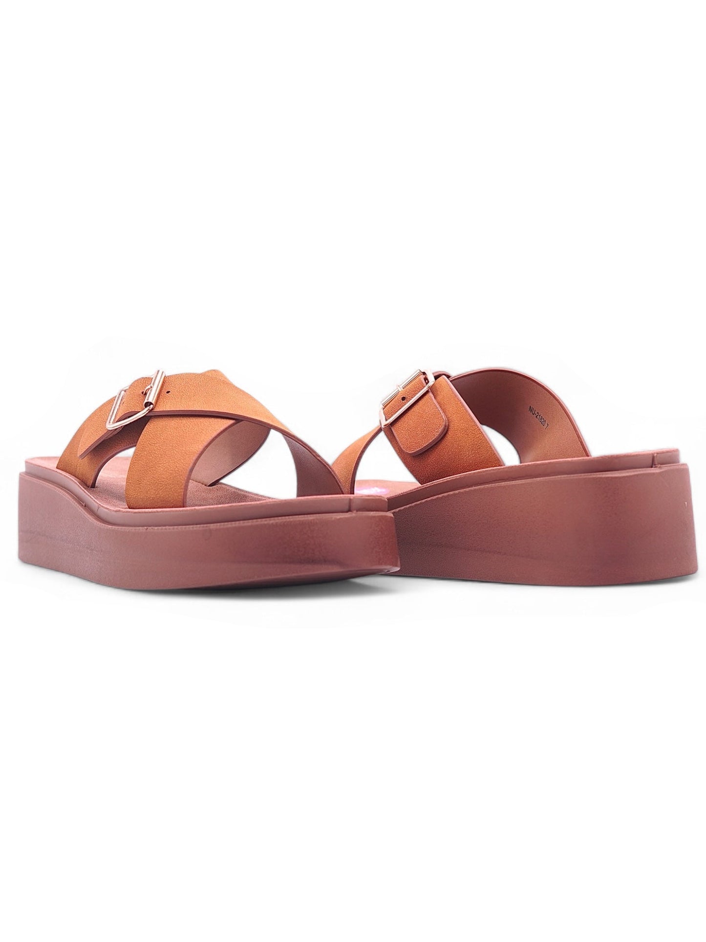 14089 - Sandalias con Plataforma y Hebilla