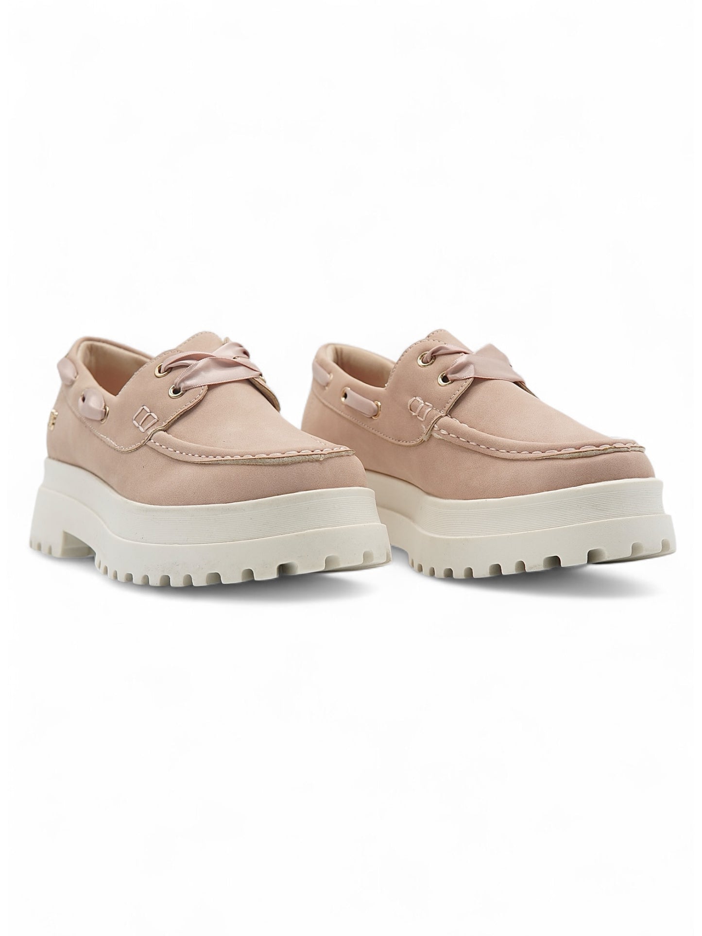14066-Zapatos Náuticos con Plataforma Chunky