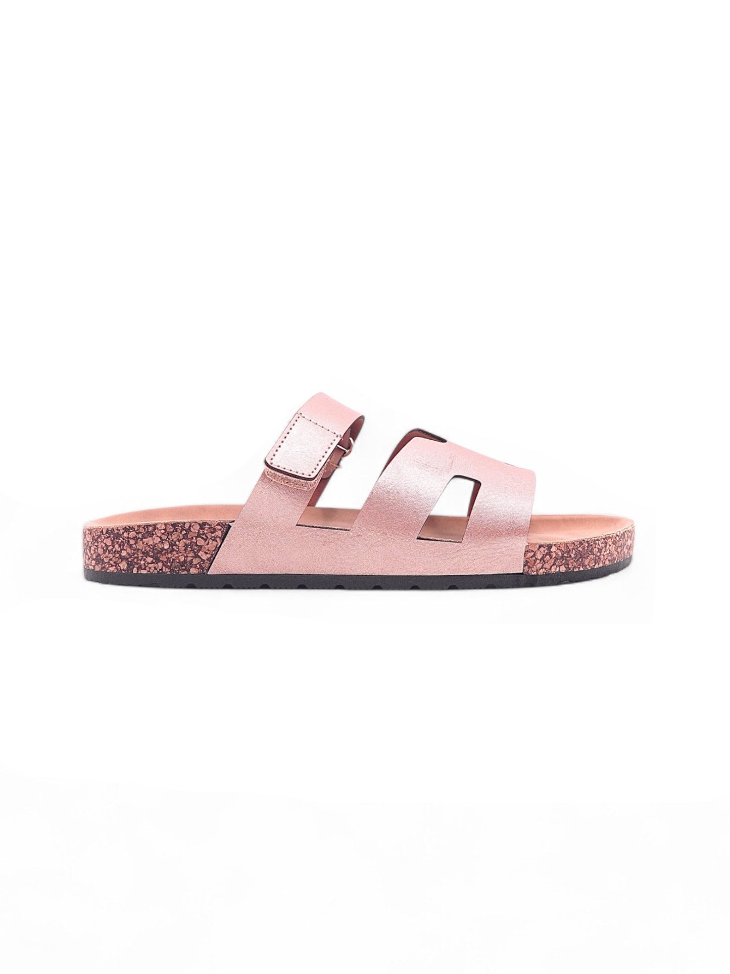 13992-Sandalias Planas de Mujer con Doble Hebilla