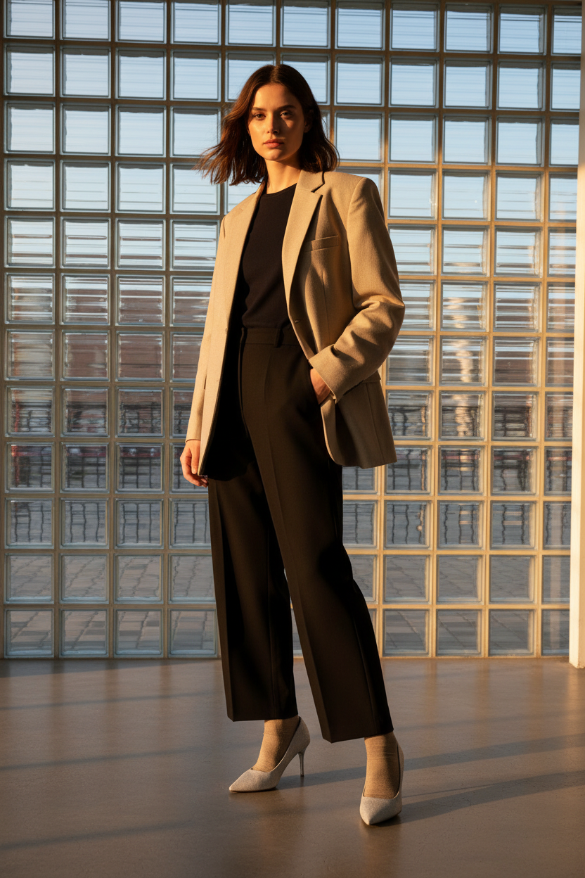 Tacones Plateados Con Brillo Fino Y Tacón Delgado Con Puntera Cerrada Elegantes Para Eventos - 14576