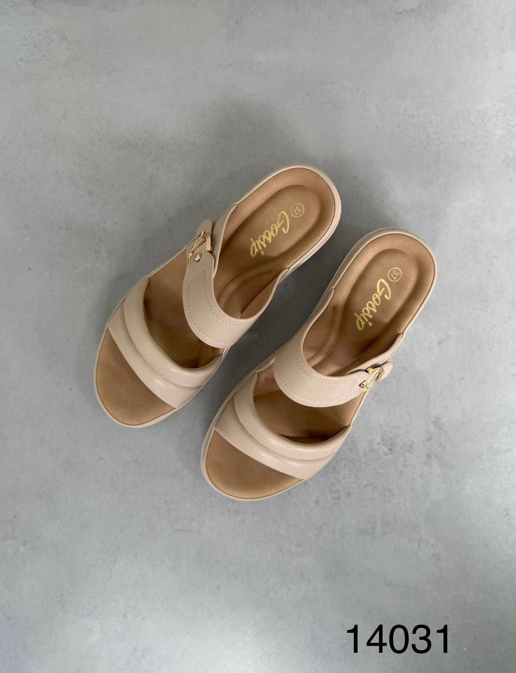 Sandalias Rosas Plataforma Con Doble Hebilla Modelo 14031 Confort Máximo Para Todo El Día Y Estilo Moderno