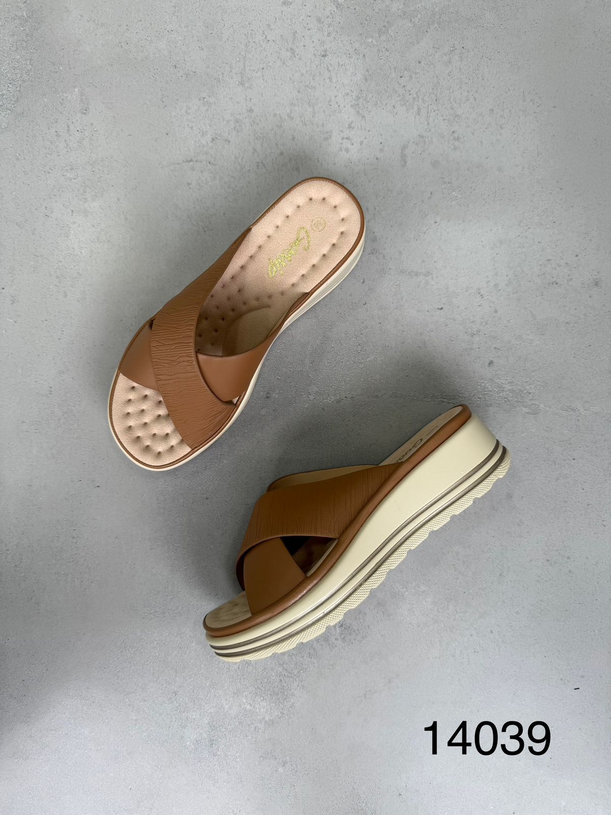 Sandalias De Plataforma Cruce Frontal 14039 Confort Duradero Y Estilo Femenino