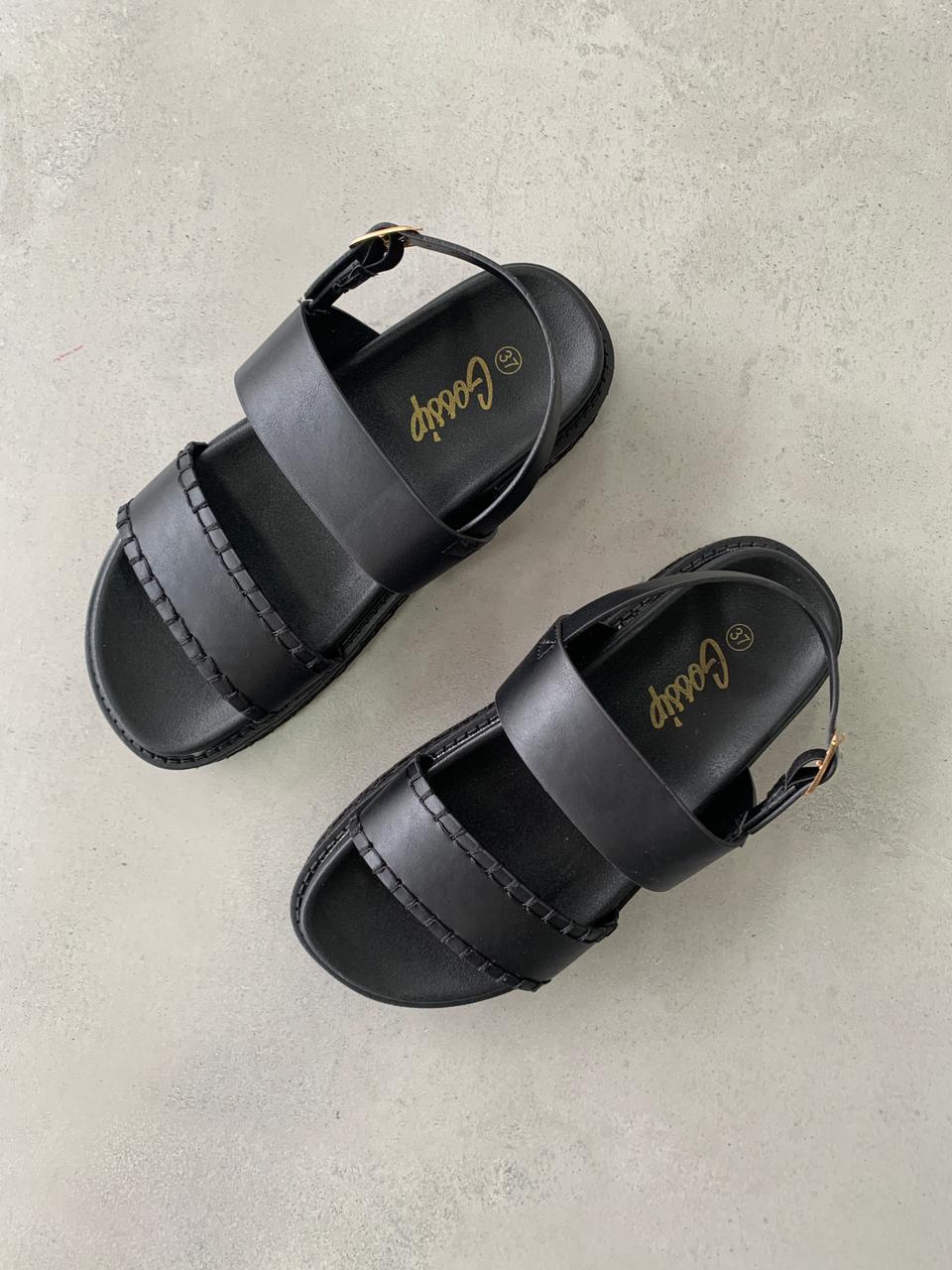 Sandalias Plataforma Alta City 14350 Correa Ajustable Y Estilo Urbano Sofisticado Premium