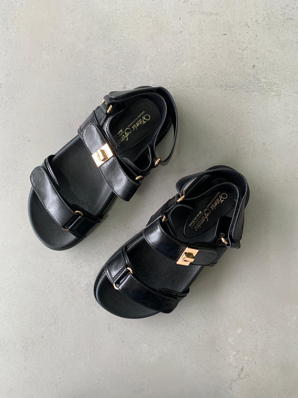 Sandalias Hebilla Metálica 14417 Con Suela Ergonómica Ligera Y Versátil Para Uso Diario