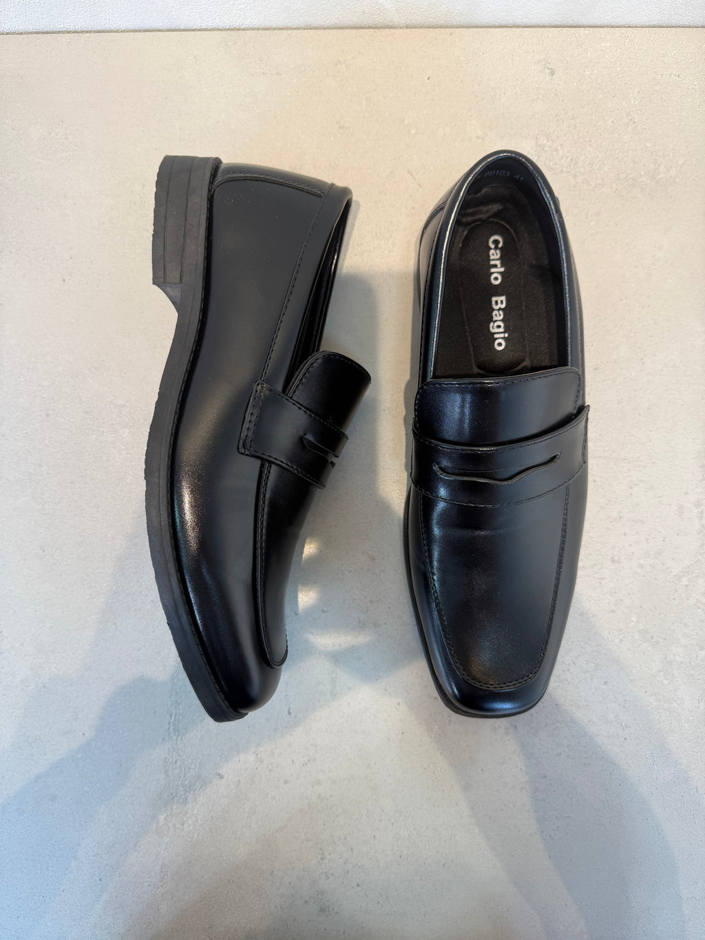 Zapato Casual De Cordones En Piel Negra Con Plantilla Acolchada Y Entresuela Ligera – 14101