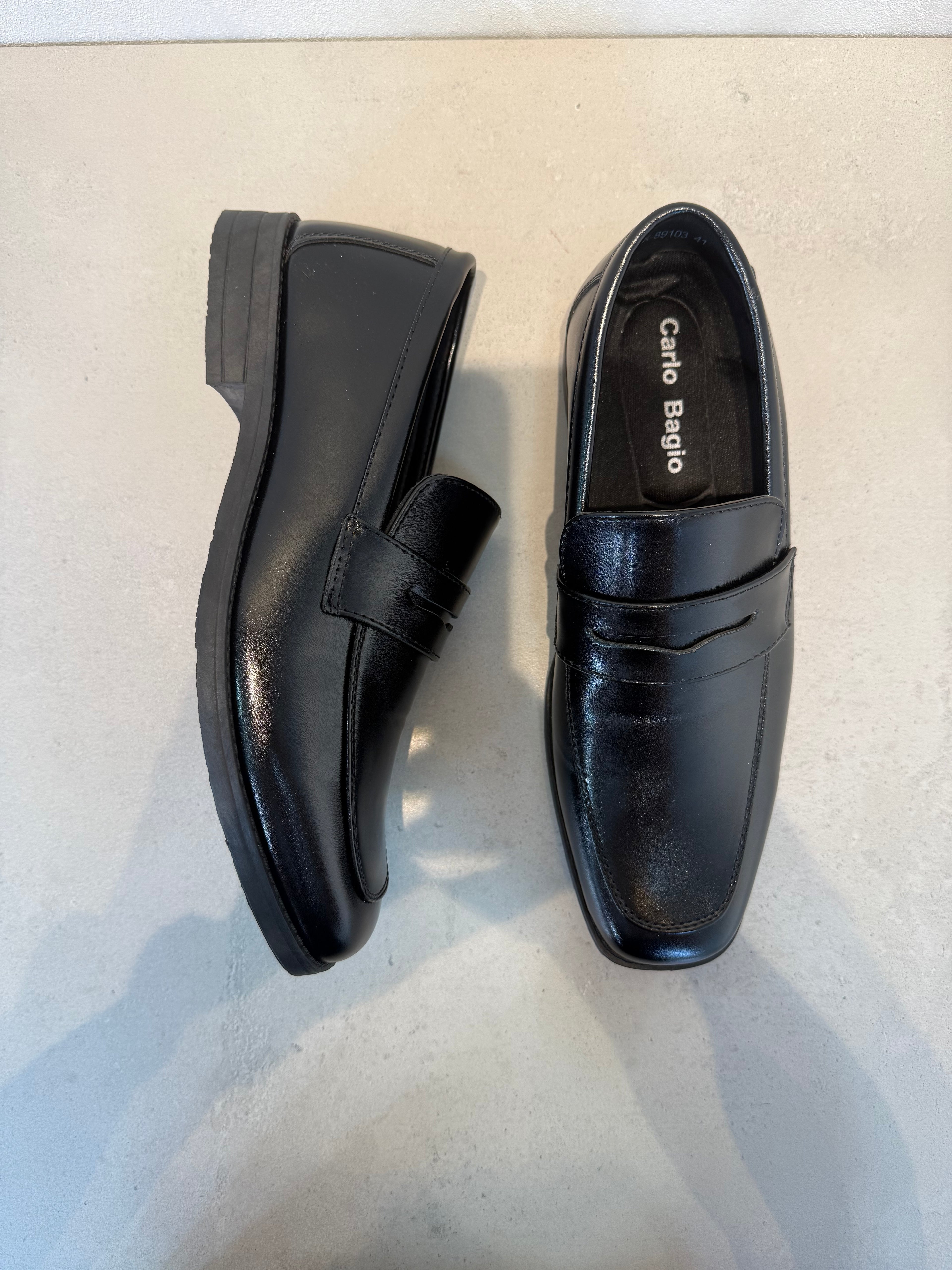 Zapato Casual De Cordones En Piel Negra Con Plantilla Acolchada Y Entresuela Ligera – 14101