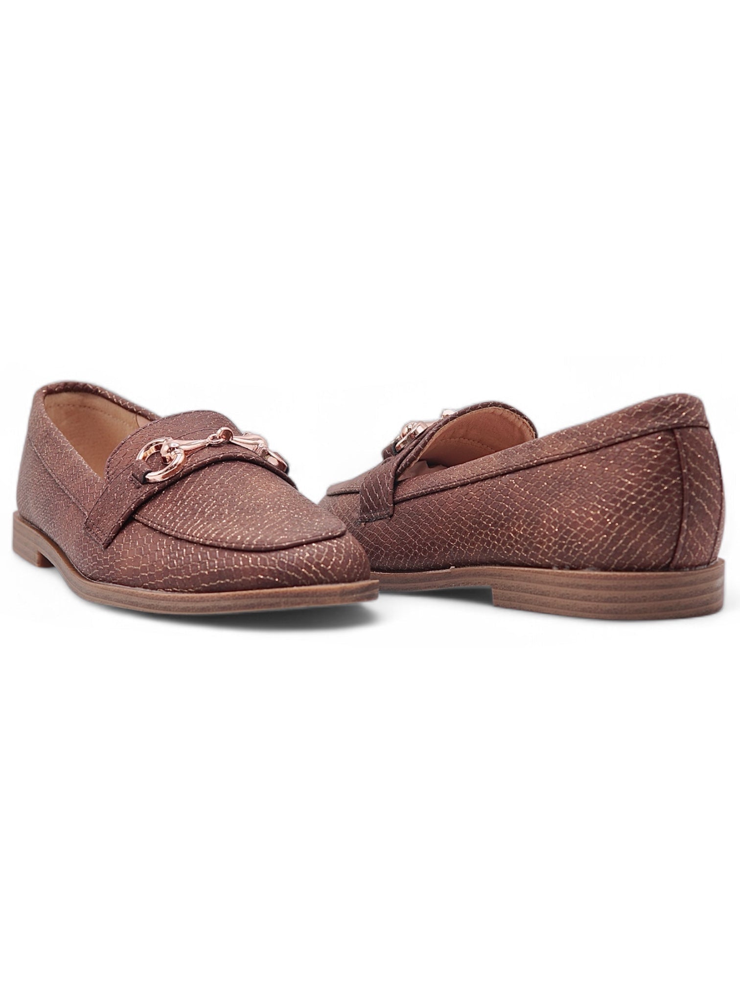 13323 - Mocasín Casual con Textura Reptil
