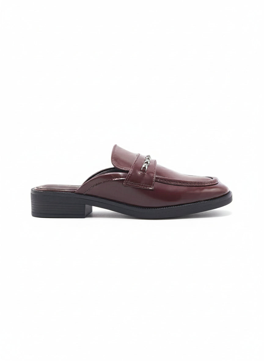 14075-Zuecos Tipo Mocasín para Mujer