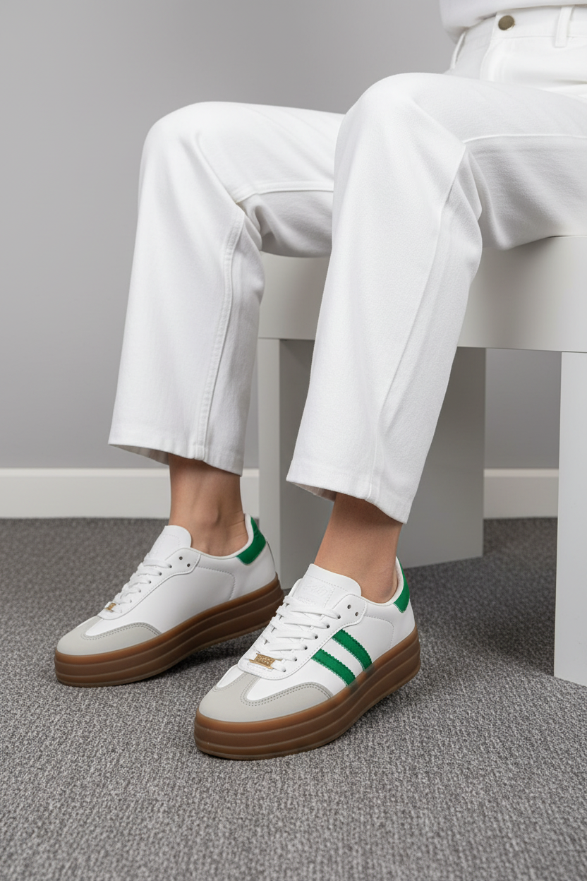 Tenis Plataforma Estilo Retro Deportivo 13367 Diseño Llamativo Y Versátil Para Combinar Con Todo