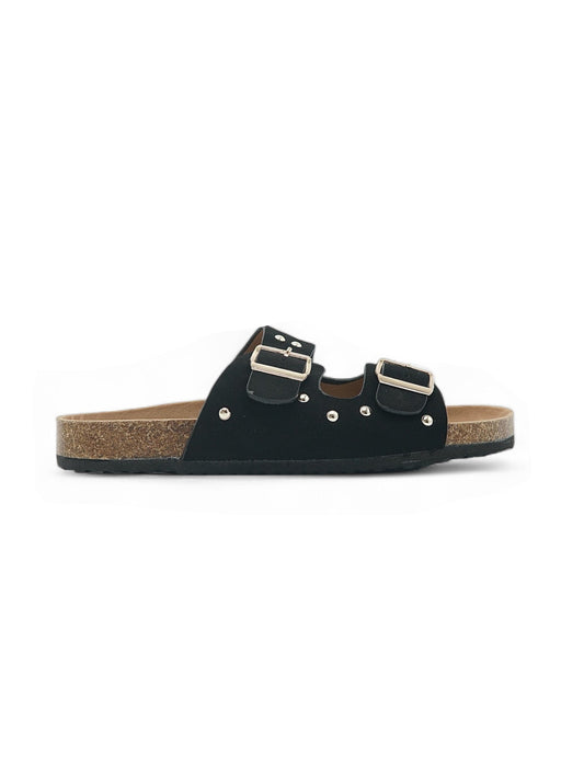 14107-Sandalias de Doble Hebilla para Mujer