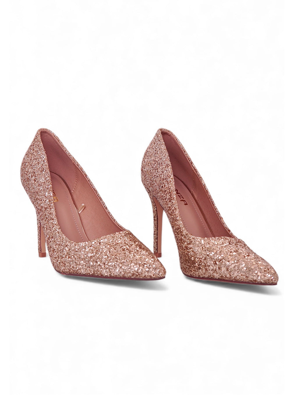 11915 - Stilettos para Mujer en Rosado con Brillos