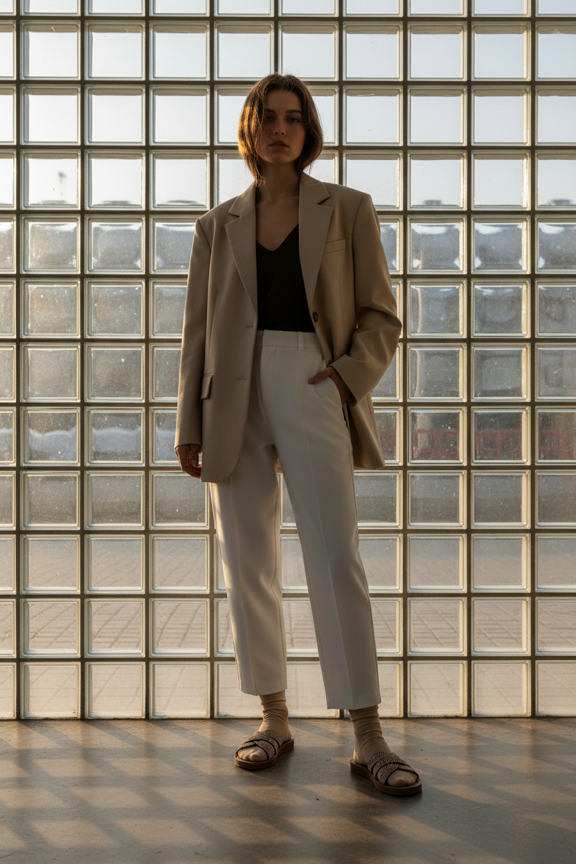 Sandalias Marrones Con Tiras Cruzadas Brillantes Que Aportan Elegancia Y Comodidad En Estilo Casual - 14502