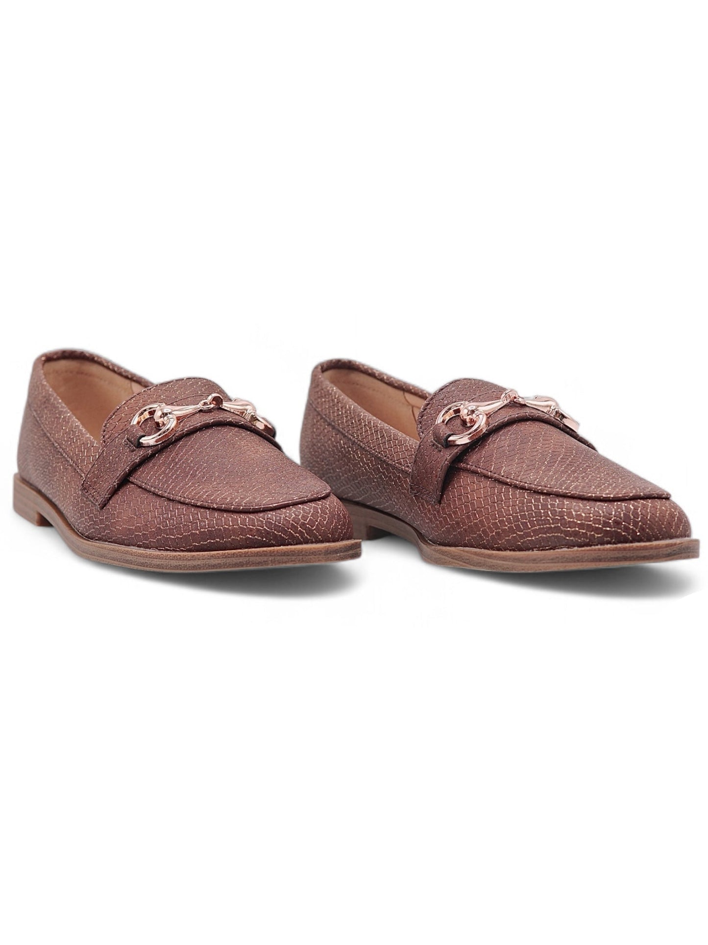 13323 - Mocasín Casual con Textura Reptil