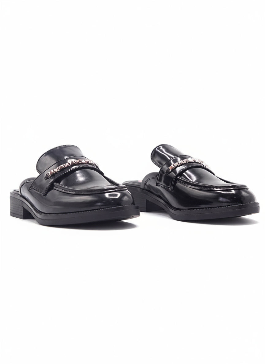 14074-Zuecos Tipo Mocasín para Mujer