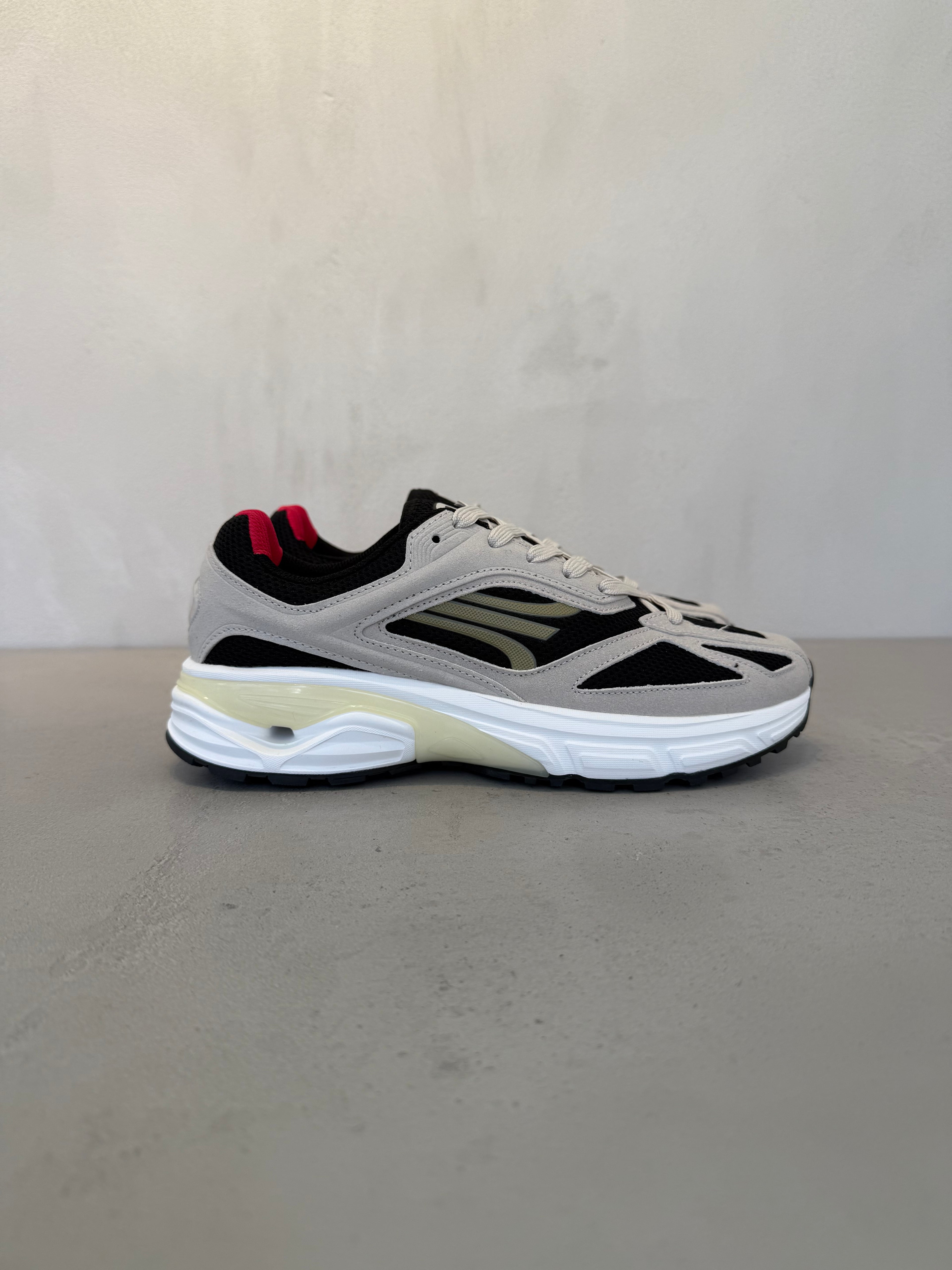 Zapatilla Urbana Beige con Detalles en Negro Cordones Suela Flexible Plantilla Acolchada 14641