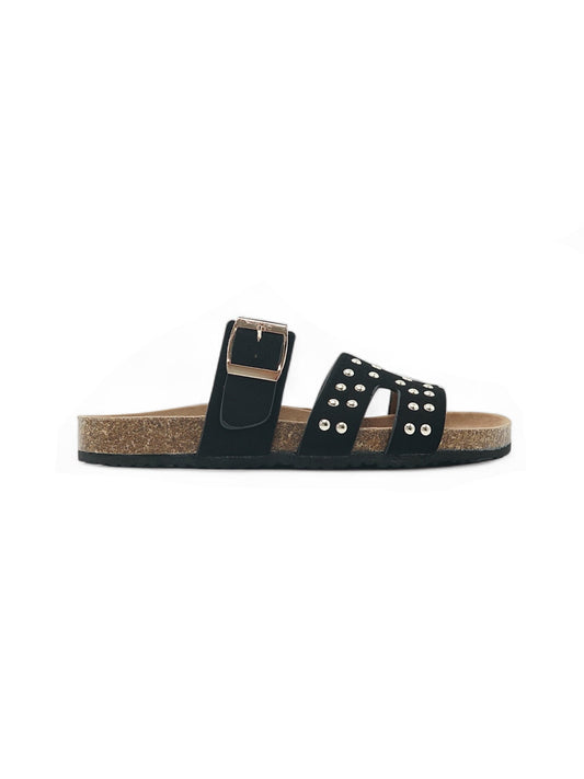 14111-Sandalias de Triple Hebilla para Mujer