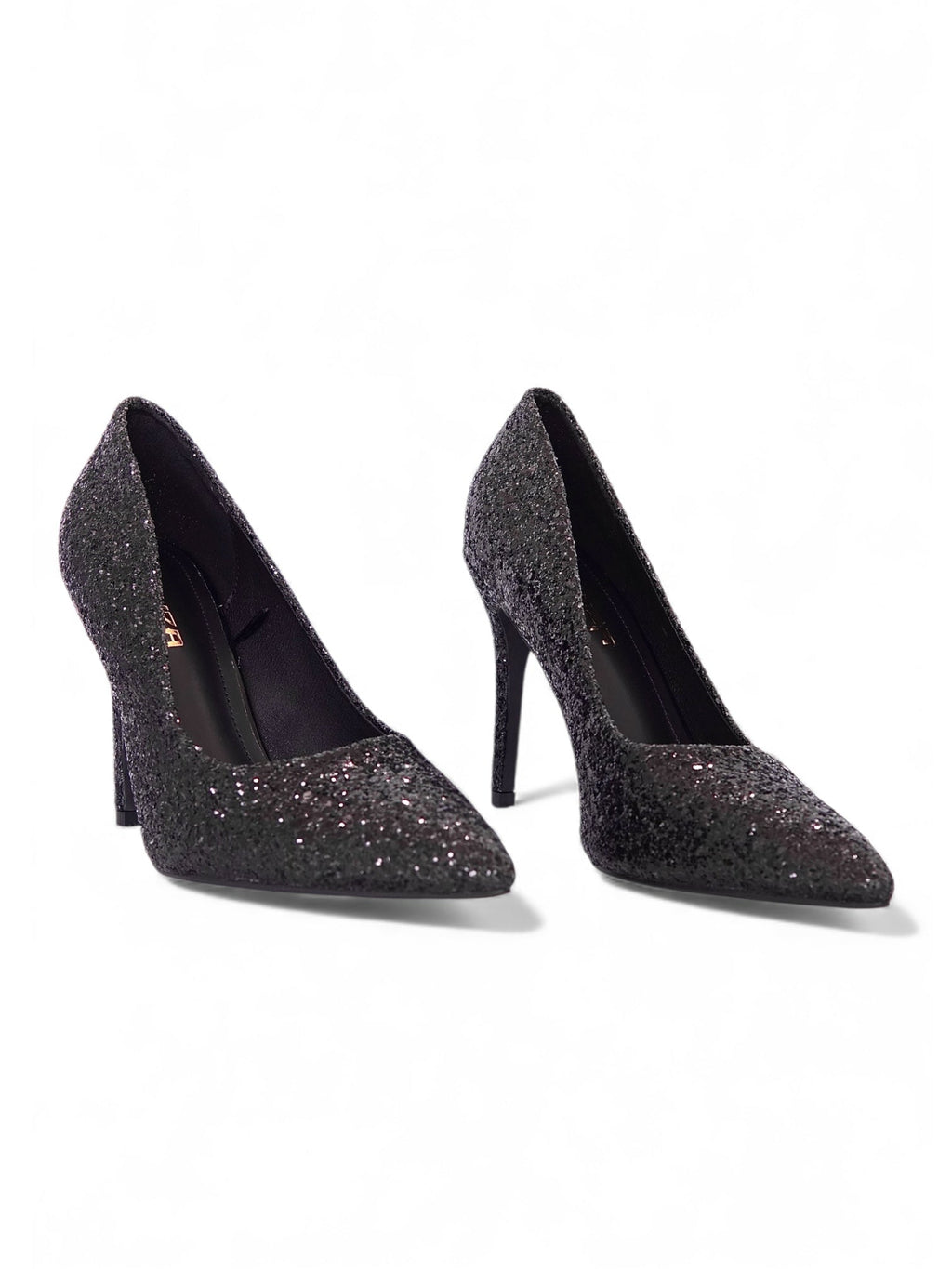 11916 - Stilettos para Mujer en Negro con Brillos