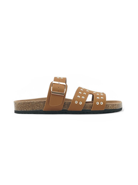 14113-Sandalias de Triple Hebilla para Mujer
