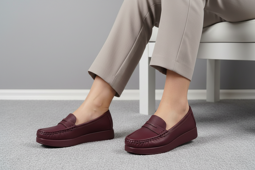 Mocasines Texturizados Negros Con Detalle Decorativo En Antifaz Y Suela Acolchada 14011