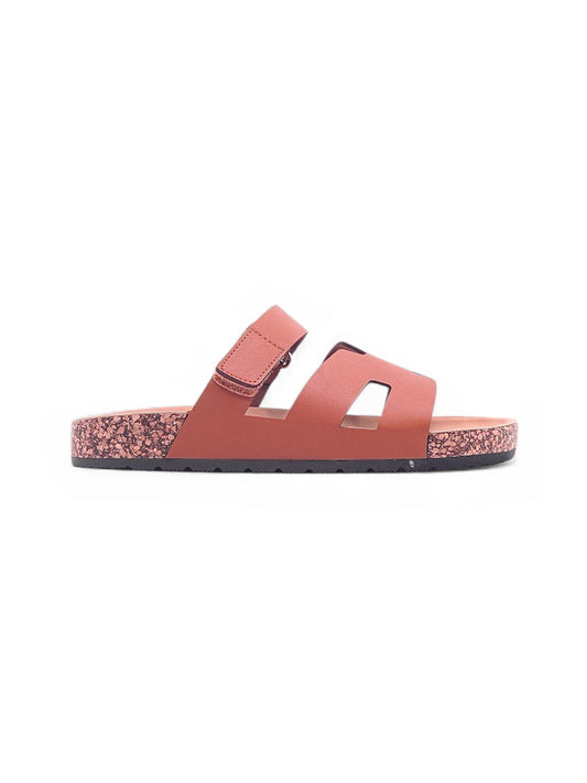 13990-Sandalias Planas de Mujer con Doble Hebilla
