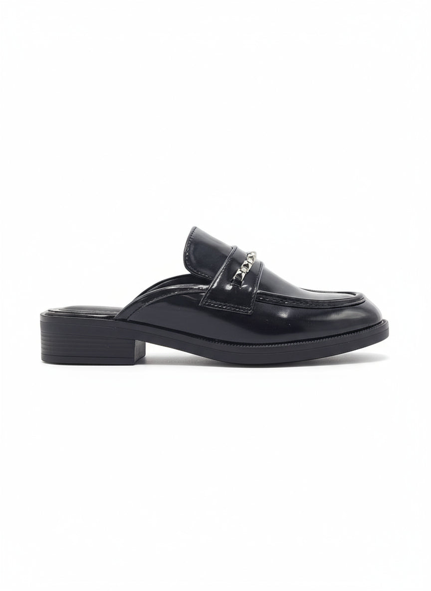 14074-Zuecos Tipo Mocasín para Mujer