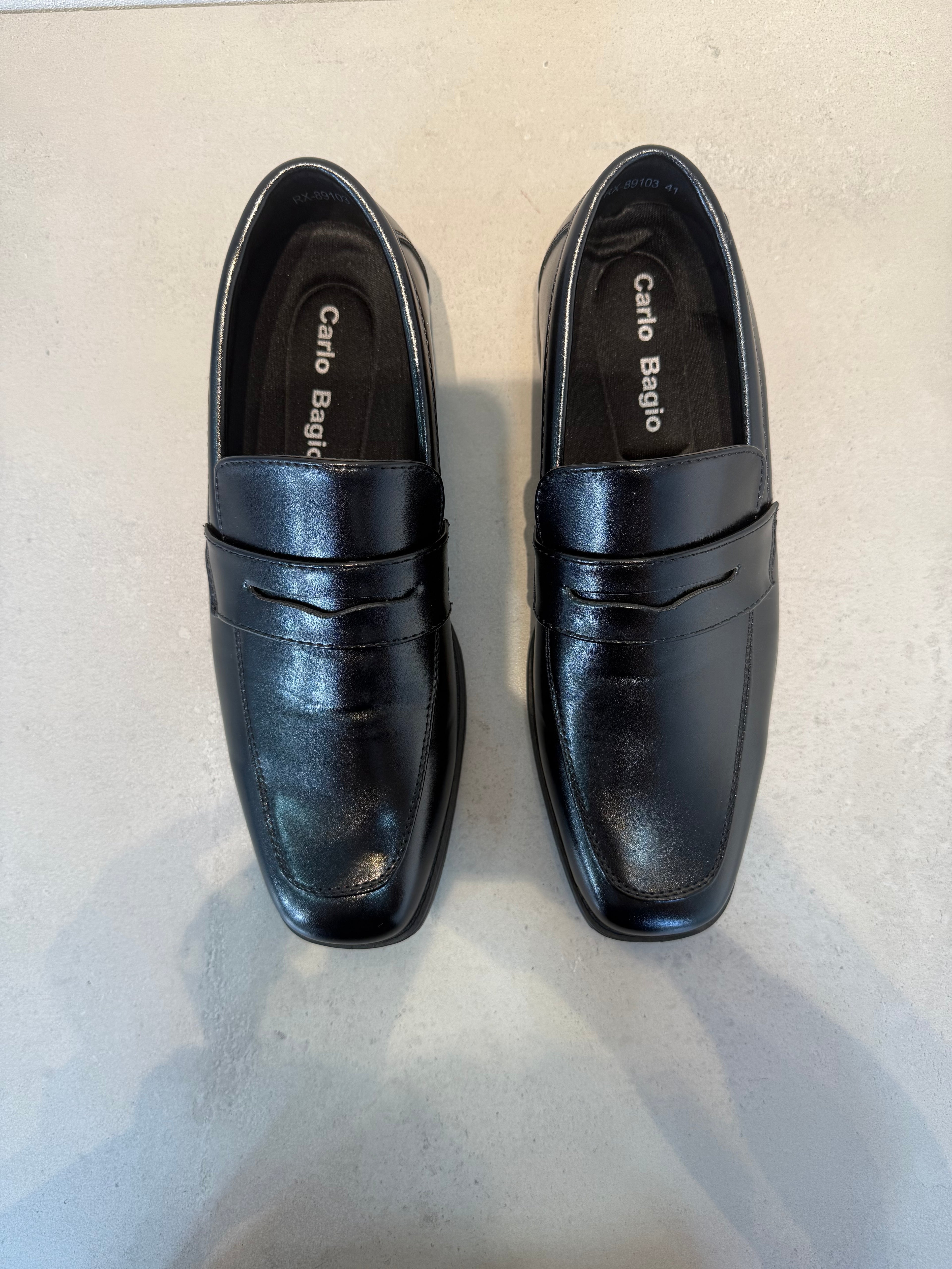 Zapato Casual De Cordones En Piel Negra Con Plantilla Acolchada Y Entresuela Ligera – 14101