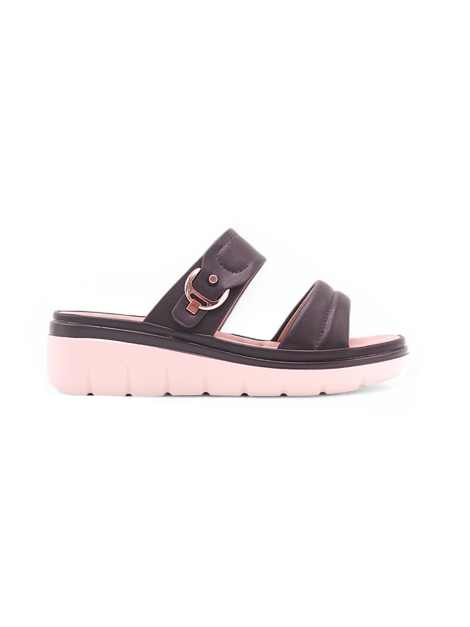 14030-Sandalias con Plataforma y Doble Hebilla