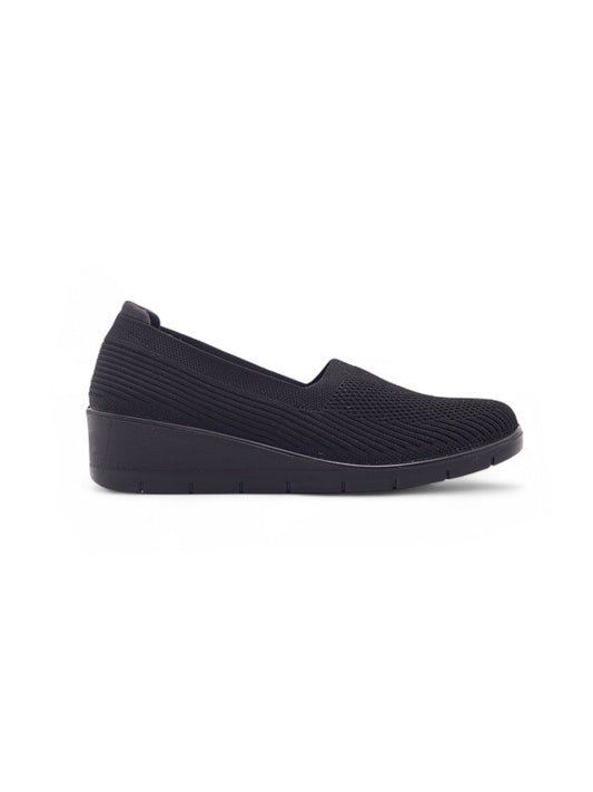 14081-Mocasines Tejidos para Mujer con Plataforma