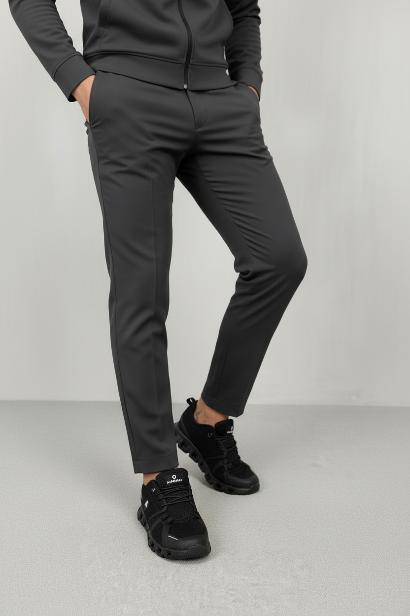 Tenis Negro en Malla Técnica Airwalk con Empeine Textil, Costuras Visibles y Suela Acolchada – 14290