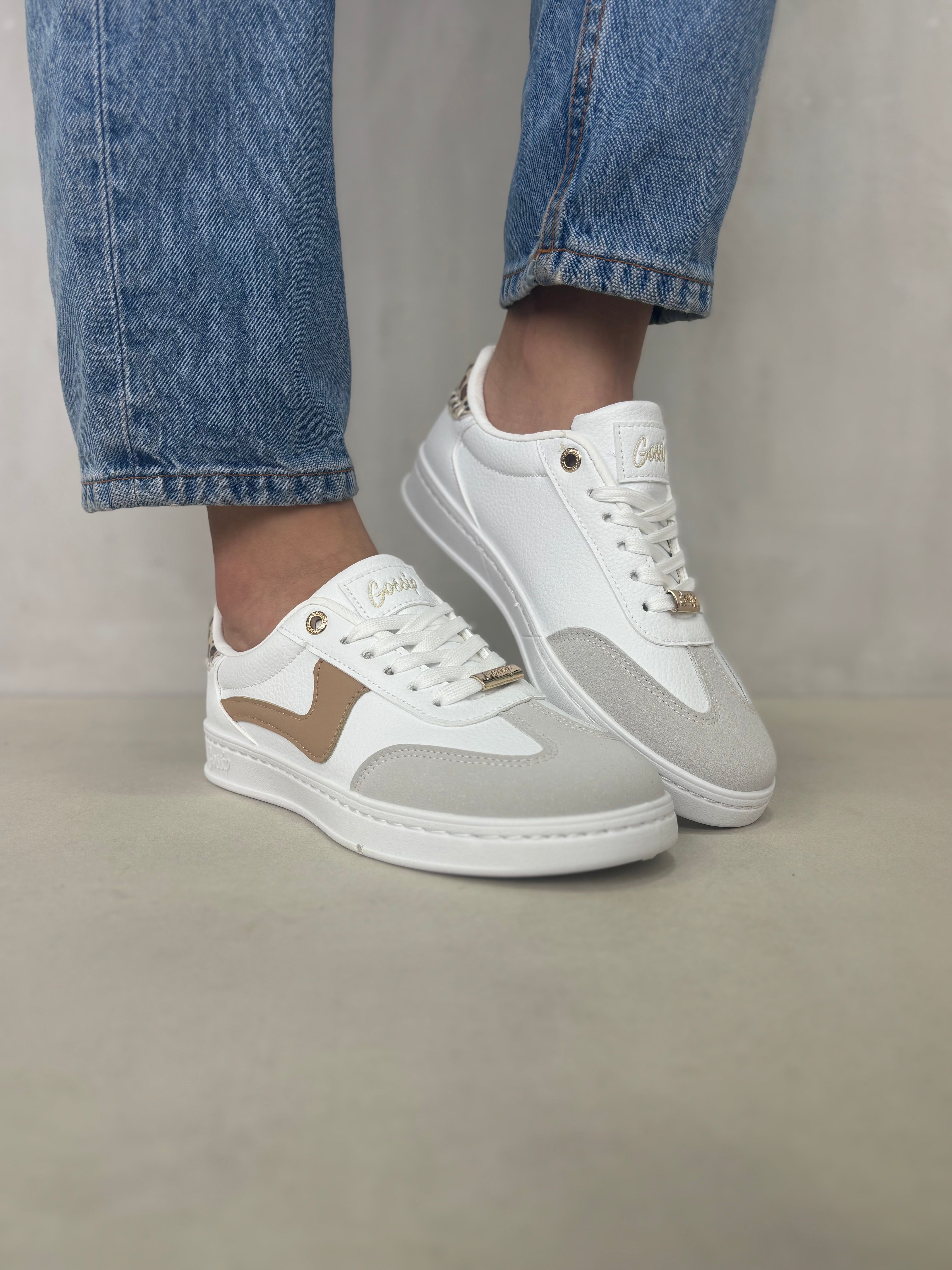 Zapatillas Animal Print Beige 14317 Estilo Chic Y Contemporáneo Para Dama Moderna