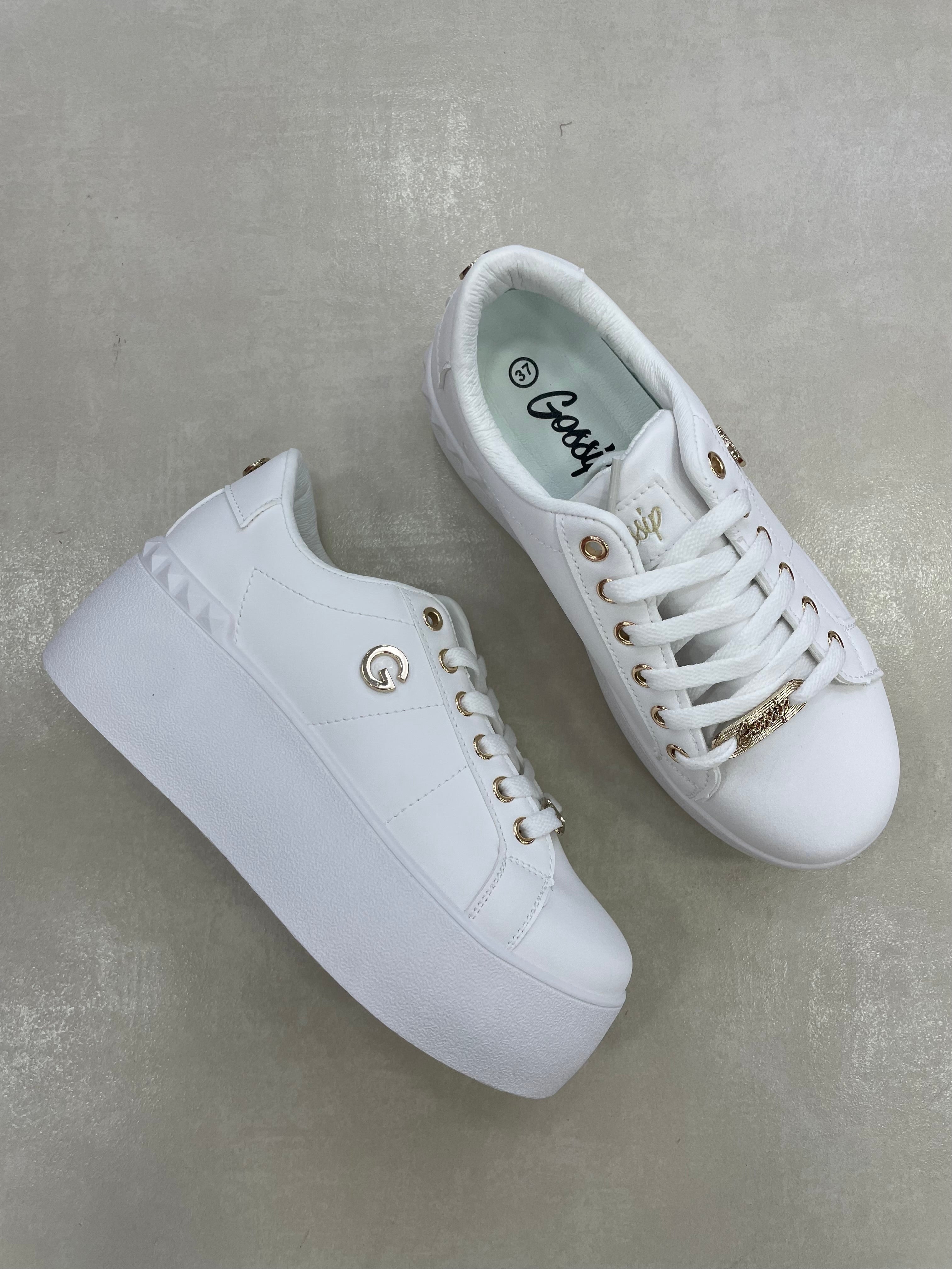 Zapatillas Plataforma Dorada 14303 Con Detalles Dorados Y Estilo Moderno Y Sofisticado Para El Día A Día