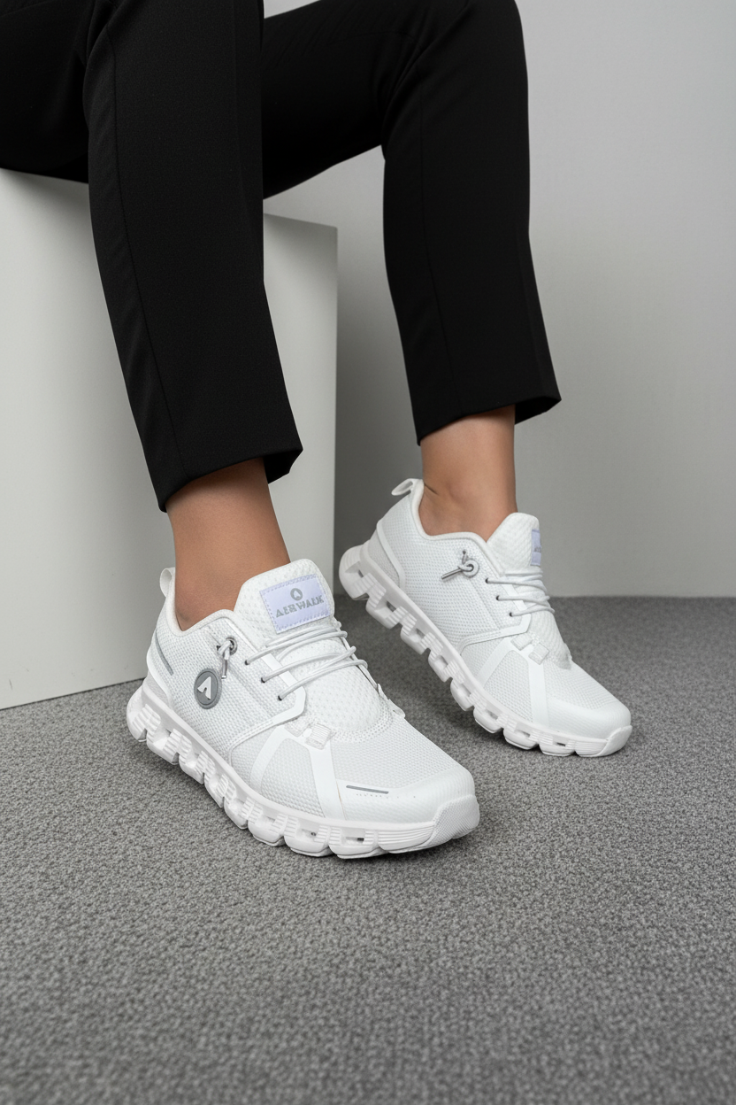 Tenis Deportivos Airflow Blanco 14288 Con Tejido Técnico Transpirable Y Amortiguación