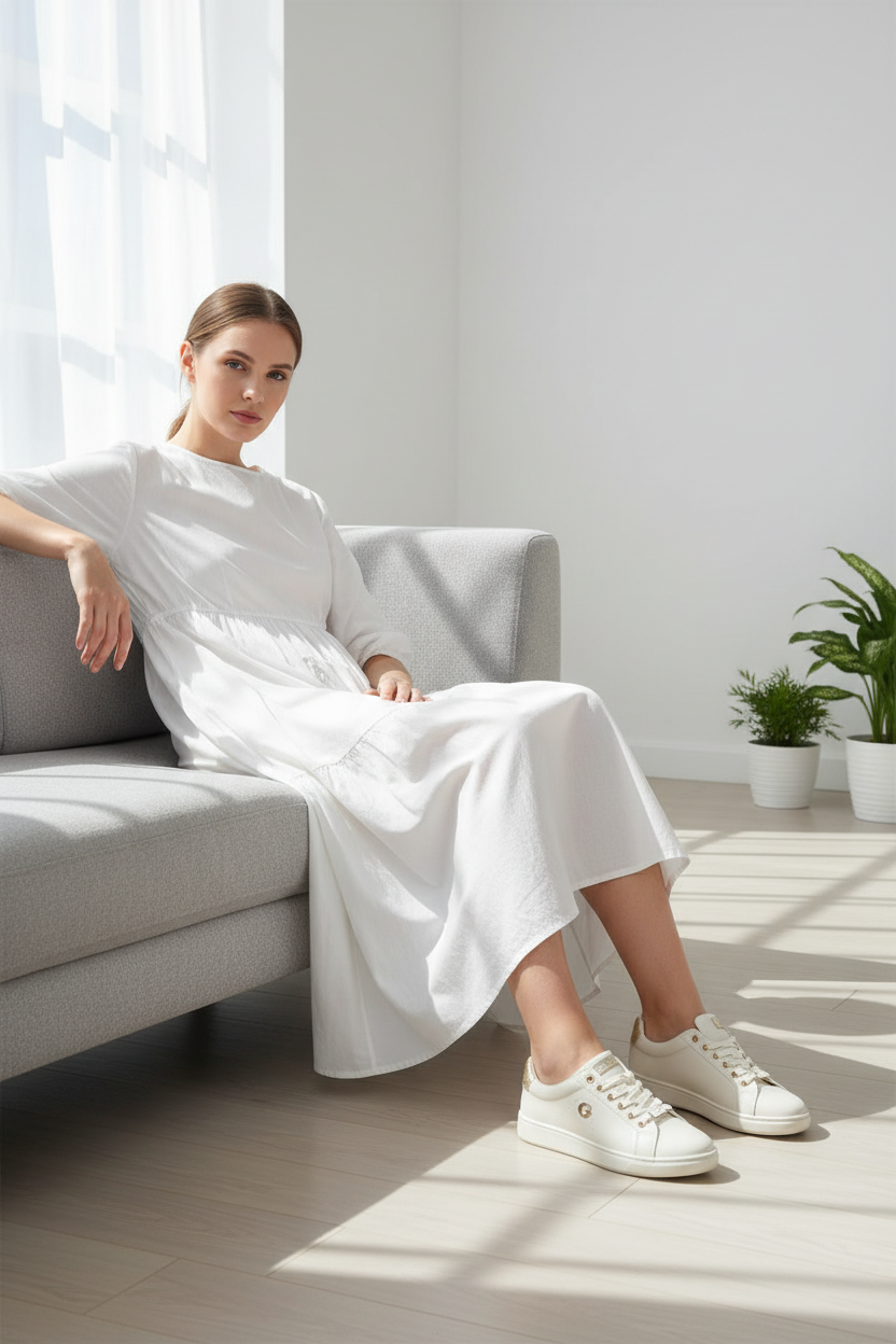 Zapato Casual En Cuero Sintético Con Costuras Reforzadas Y Suela Duradera - 14659