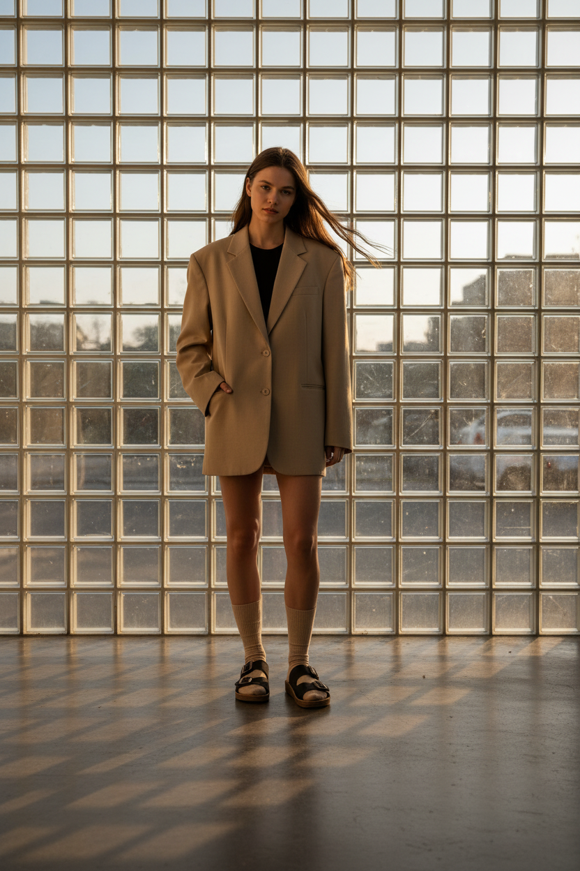 Sandalias Negras Ajustables Doble Hebilla Con Plataforma Ligera Para Uso Diario 14735